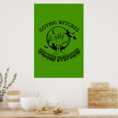 Poster de Zombie sorcières gothiques (24x36) (Cuisine)