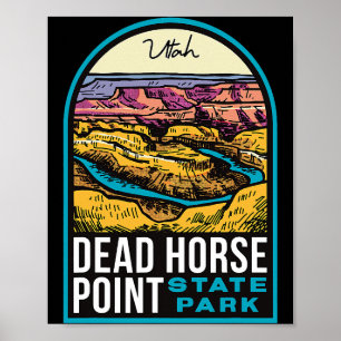 Poster Dead Horse Point State Park Utah Vintage