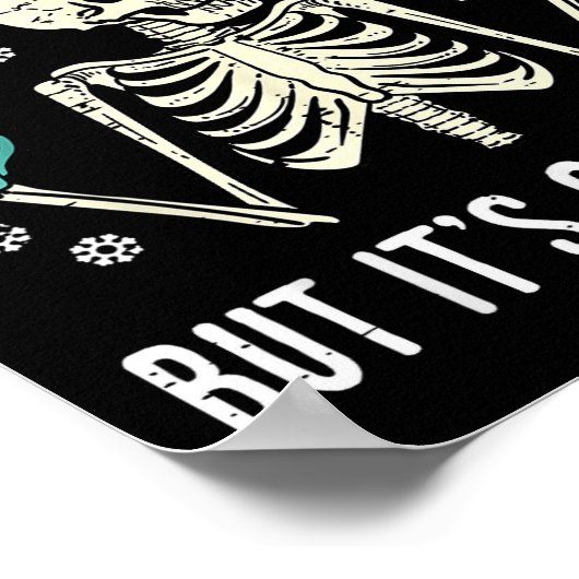 Poster Dead Inside But Its Christmas Skeleton Coffee Xmas (Coin)