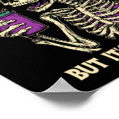 Poster Dead Inside Mais c'est Mardi Gras Drôle Skeleton C (Coin)