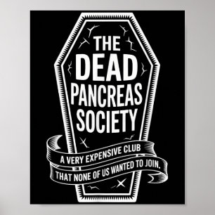 Poster Dead Pancreas Society Shirt Coffin Club Diabète A