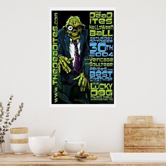 Poster Deadites Halloween Ball (Cuisine)
