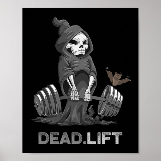 Poster Deadlift Chemise Bodybuilder Powerlifting Funn (Devant)