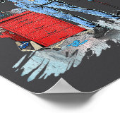 Poster Deadside Nurse Blue Scrubs Funny Skeleton Doctor M (Coin)