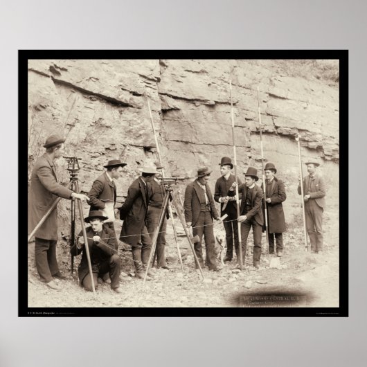 Poster Deadwood Central RR Engineer Corps SD 1888 (Devant)