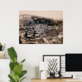 Poster DEADWOOD, DAKOTA DU SUD en 1888 No 2 (Bureau à domicile)