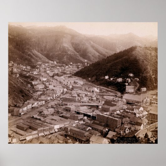 POSTER DEADWOOD SOUTH DAKOTA 1888 - NO 4 (Devant)