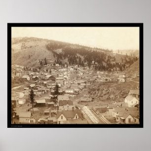Poster Deadwood View from Engleside SD 1888