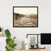 Poster Deadwood View from McGovern Hill SD 1888 (Bureau à domicile)