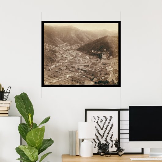 Poster Deadwood Vue du Mt. Moriah SD 1888 (Bureau à domicile)