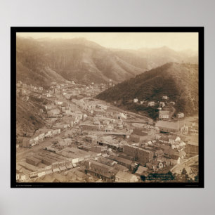 Poster Deadwood Vue du Mt. Moriah SD 1888