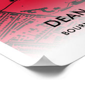 Poster Dean Court Stadium Map - Accueil AFC Bournemouth (Coin)