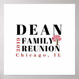 Poster Dean Family Reunion 2019