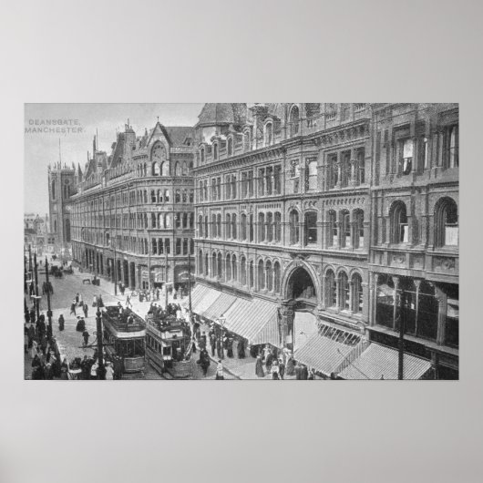 Poster Deansgate, Manchester, vers 1910 (Devant)