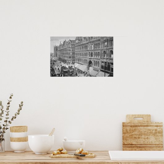 Poster Deansgate, Manchester, vers 1910 (Cuisine)