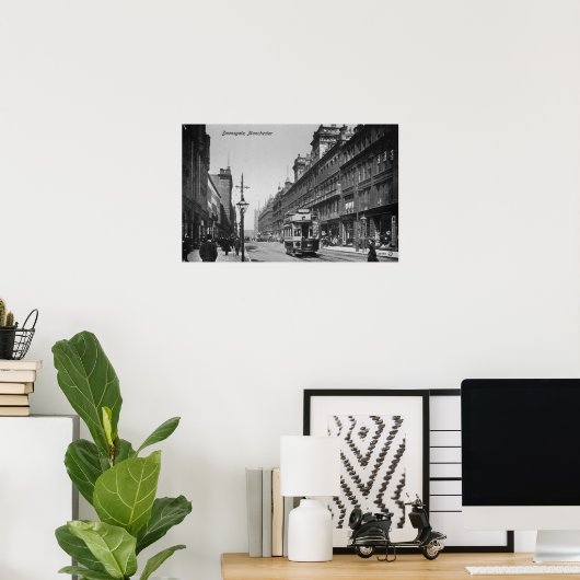 Poster Deansgate, Manchester, vers 1910 (Bureau à domicile)