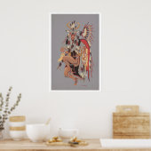 Poster Dear Dancer American Indian Vintage Illustration (Cuisine)