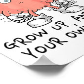 Poster Dear Math Grow Up And Solve Your Own Problem Funny (Coin)