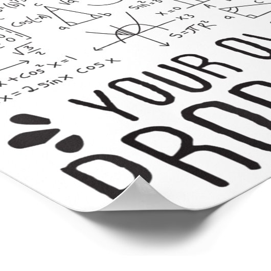 Poster Dear Math Grow Up And Solve Your Own Problems Funn (Coin)