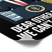Poster Dear Other Countries We Can't Stand Him Too Funny (Coin)