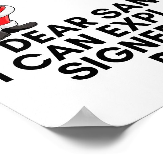 Poster Dear Santa I Can Explain Funny Dog Christmas Mug (Coin)