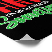 Poster Dear Santa I'm On Nice List Sometimes! Funny Chris (Coin)