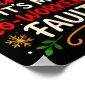 Poster Dear Santa It Was My Coworker’s Fault Christmas Em (Coin)