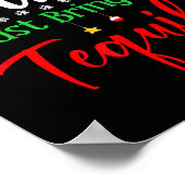 Poster Dear Santa Just Bring Tequila Funny Drinking Chris (Coin)