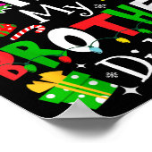 Poster Dear Santa My Brother Did It Funny Christmas Xmas (Coin)