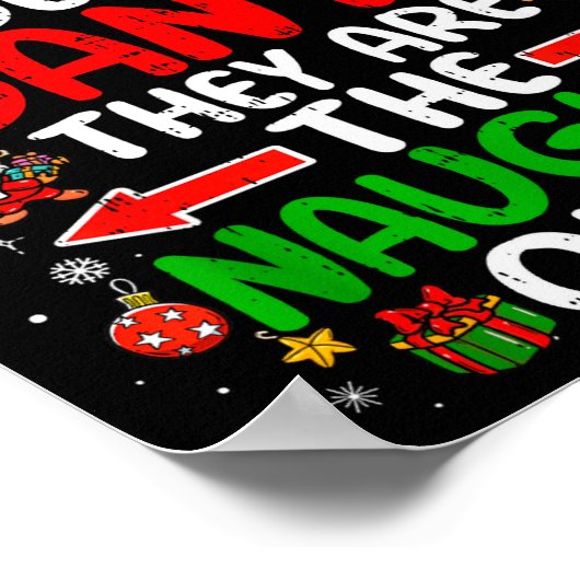 Poster Dear Santa They Are The Naughty Ones Funny Christm (Coin)