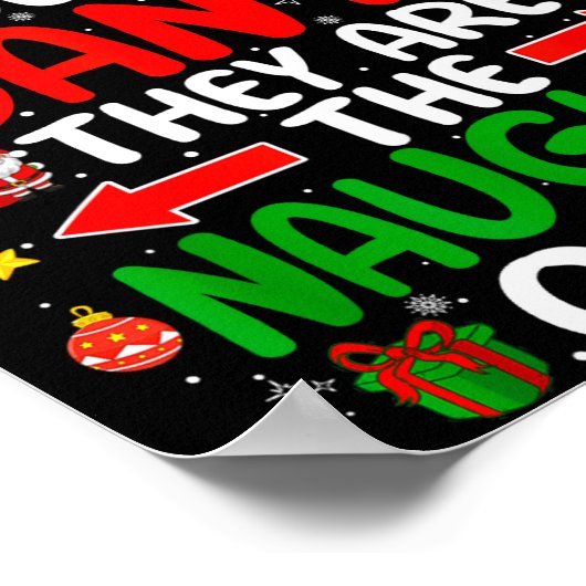 Poster Dear Santa They Are The Naughty Ones Funny Christm (Coin)