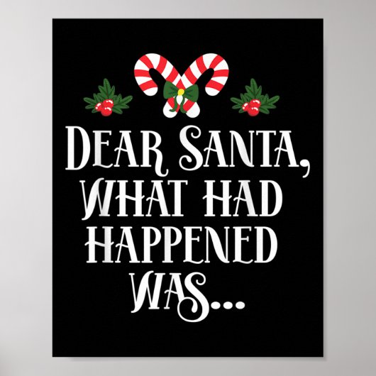 Poster Dear Santa What Had Happened Was (Devant)