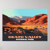 Poster Death Valley National Park California Poppies (Devant)