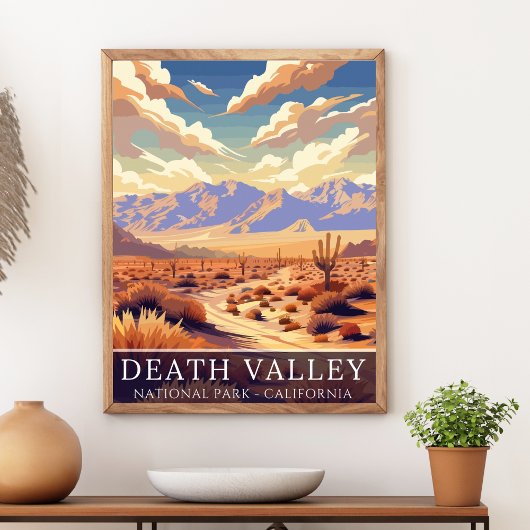 Poster Death Valley National Park Desert Landscape