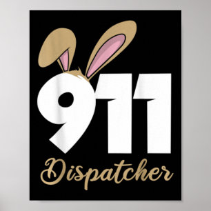 Poster Débardeur à capuche pour dispatcher 911 de Pâques