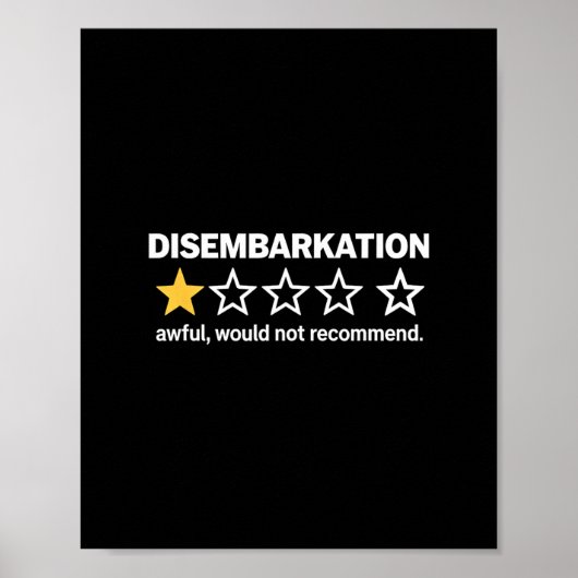 Poster Débarquement Affreux Ne Recommanderait Pas Drôle C (Devant)