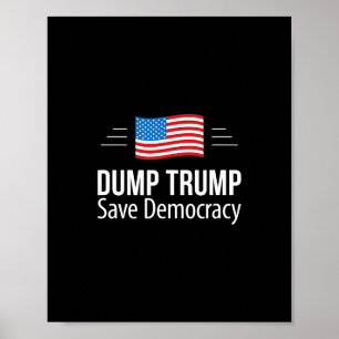 Poster Débarrassez-vous de Trump - Sauvez la démocratie -