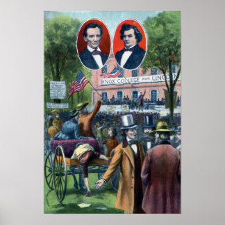 Poster Débat Lincoln-Douglas de 1858