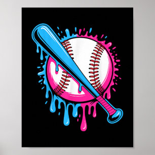 Poster Débit De Baseball Pour Garçons Ice Cream Drip Jeun