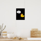 Poster Débogage de canard en caoutchouc (Cuisine)