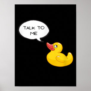 Poster Débogage de canard en caoutchouc