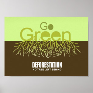 POSTER DÉBOISEMENT - AUCUN ARBRE LAISSÉ