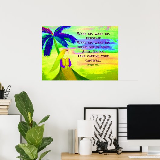 Poster Deborah under Palm Tree (Bureau à domicile)