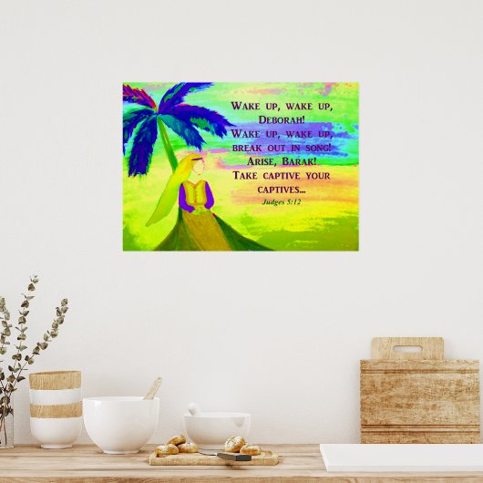 Poster Deborah under Palm Tree (Cuisine)