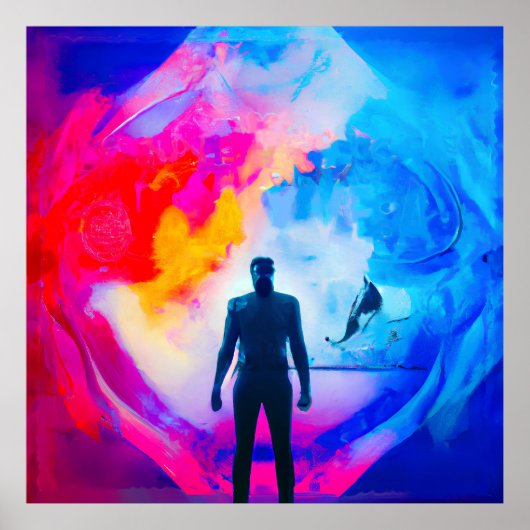 Poster Debout dans les couleurs (Devant)