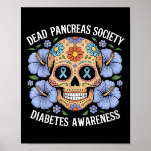 Poster Debout Pancreas Society Sugar Diabetes Sensibilisa