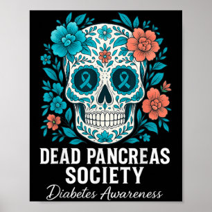 Poster Debout Pancreas Society Sugar Diabetes Sensibilisa