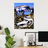Poster Débris provenant de l'espace (Bureau à domicile)
