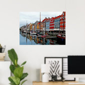 Poster Début de matinée à Copenhague (Bureau à domicile)