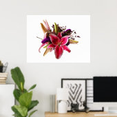 Poster DÉBUT DE MOINS DE 20 $ -Bouquet Avec Stargazer Lil (Bureau à domicile)